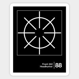 Headhunter / Minimalist Graphic Artwork Design Magnet